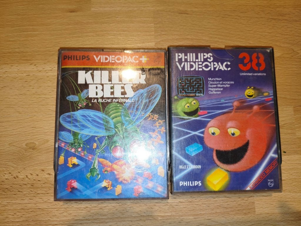 2 jeux Videopac (Killer Bees et Munchkin), Enlèvement ou Envoi, Videopac