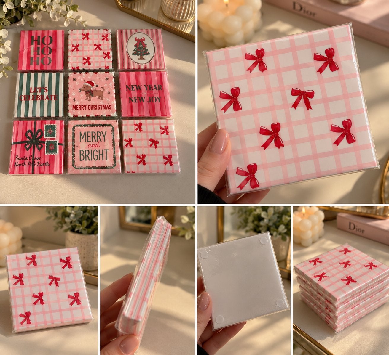 Prachtige kersttegels – Nieuw!, Handtassen en Accessoires, Ophalen of Verzenden, Nieuw, Accessoires