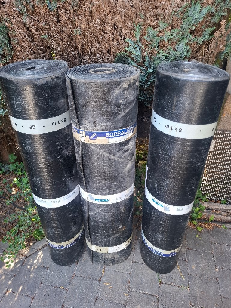 Rouleaux de roofing, Membrane goudronnée, Comme neuf, Enlèvement, Autres matériaux