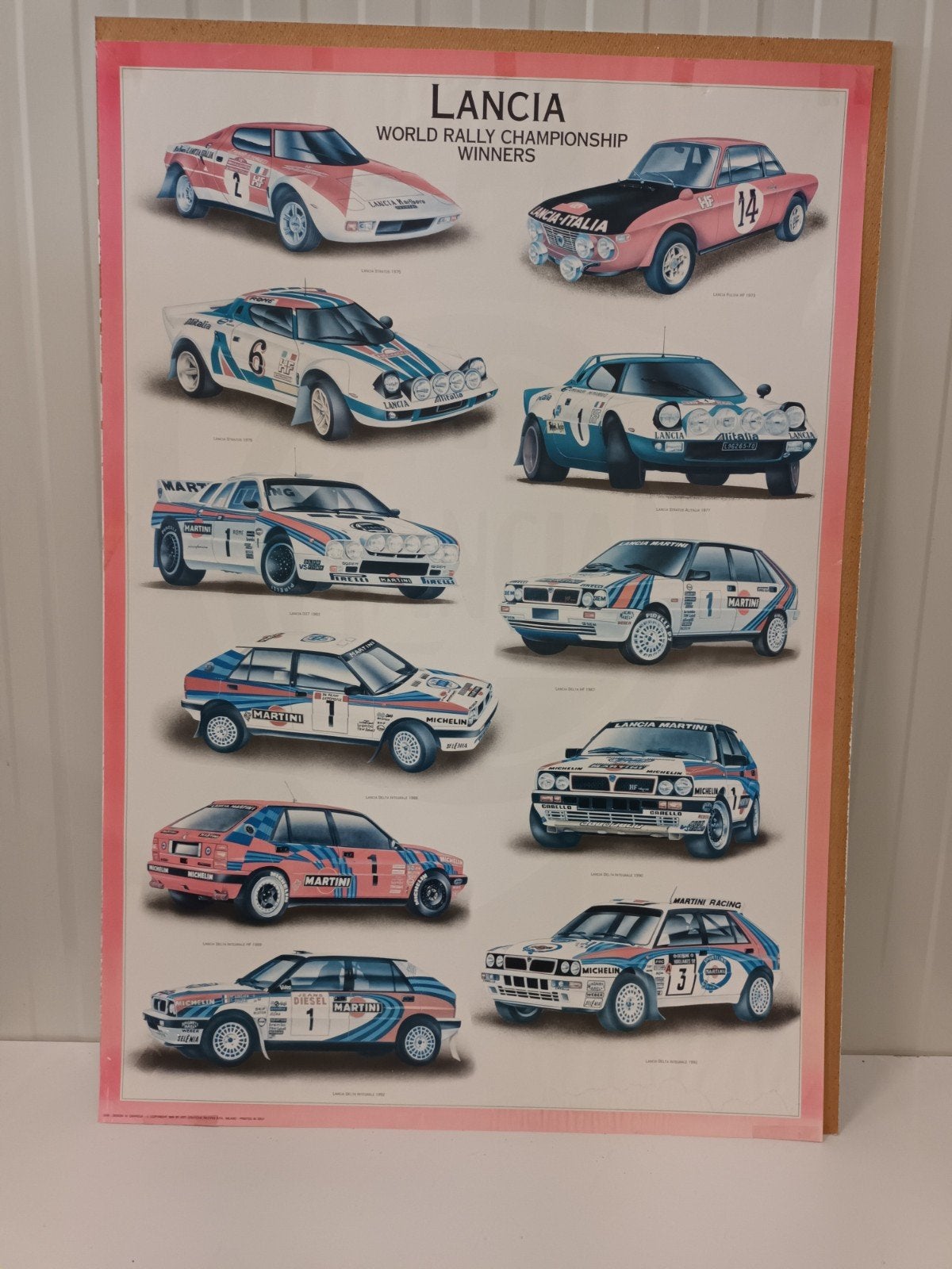 Vintage Lancia WRC Poster (1994), Collections, Enlèvement ou Envoi