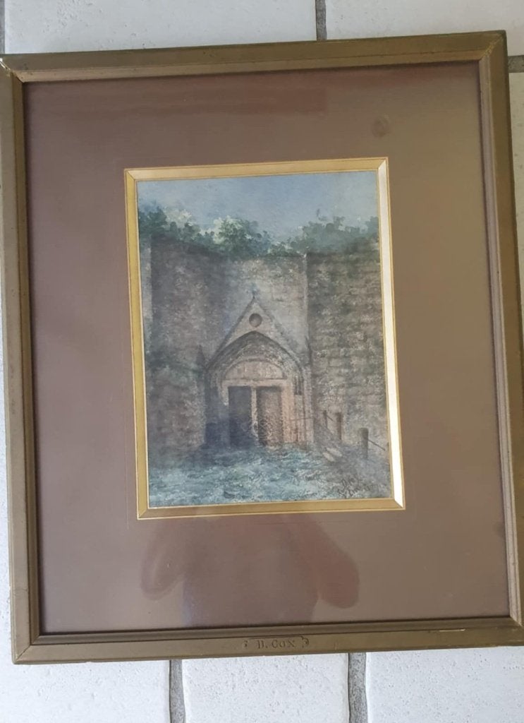 SCHILDERIJ DAVID COX, Stads- / dorpsgezicht, Ophalen, Achter glas, Klassiek