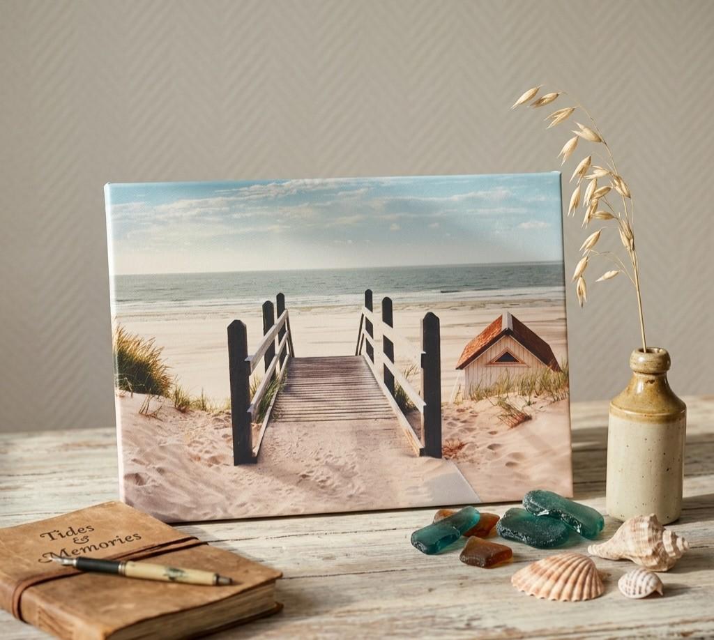Tableau Déco Murale Plage Mer Cabane Paysage Marin 25x35cm, Maison & Meubles, Accessoires pour la Maison | Décorations murale