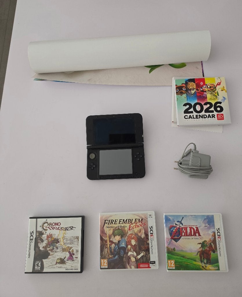 3DS XL excl stylus, met lader, chrono trigger, FE, zelda, 1 joueur, Enlèvement, Utilisé, Aventure et Action