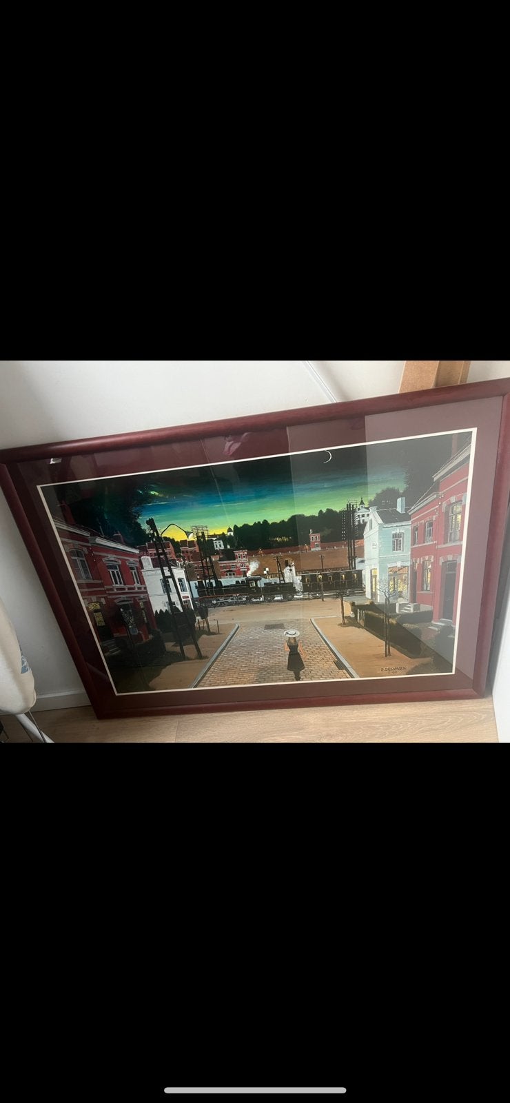 Druk/ print van P. Delvaux, Antiek en Kunst, Ophalen