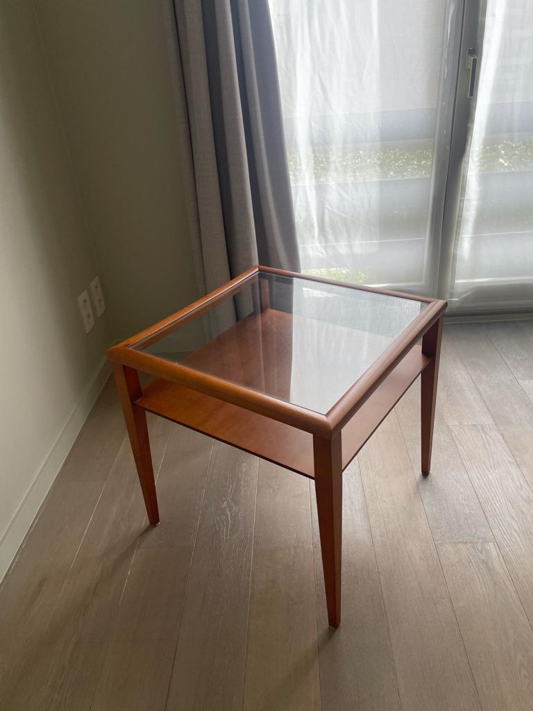 Meubeltafel, Huis en Inrichting, Kasten |Televisiemeubels, Ophalen, Gebruikt, Glas, Design