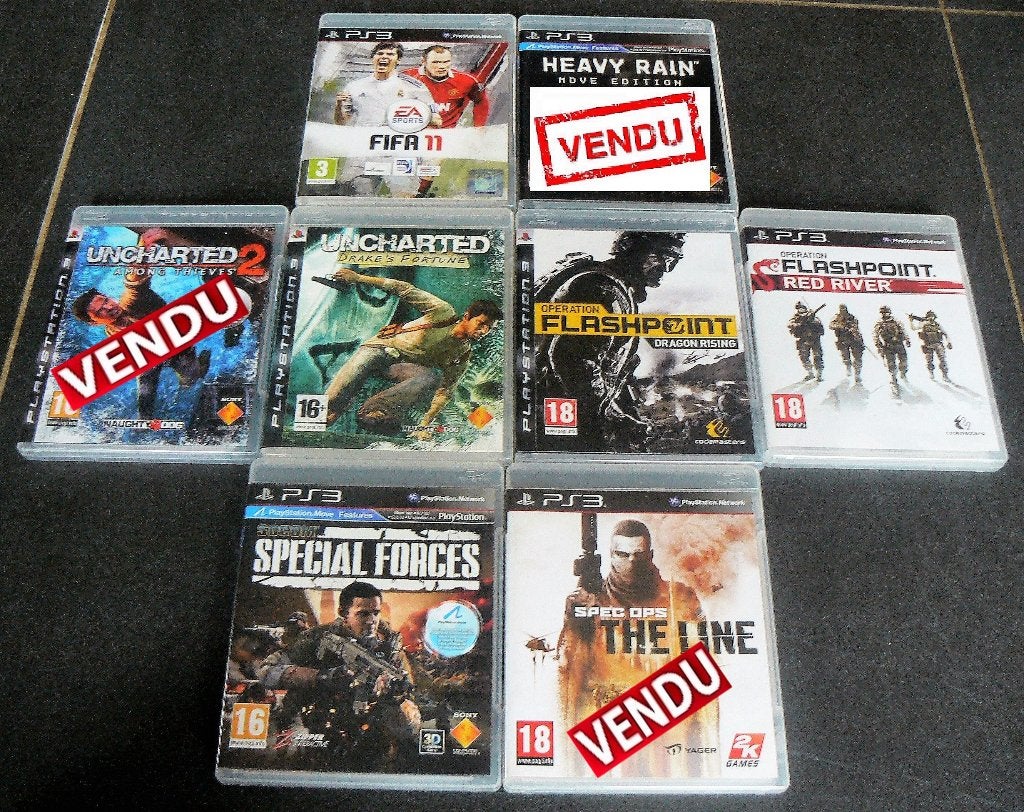 5 PS3-GAMES IN PERFECTE STAAT, Avontuur en Actie, Online, 2 spelers, Ophalen of Verzenden