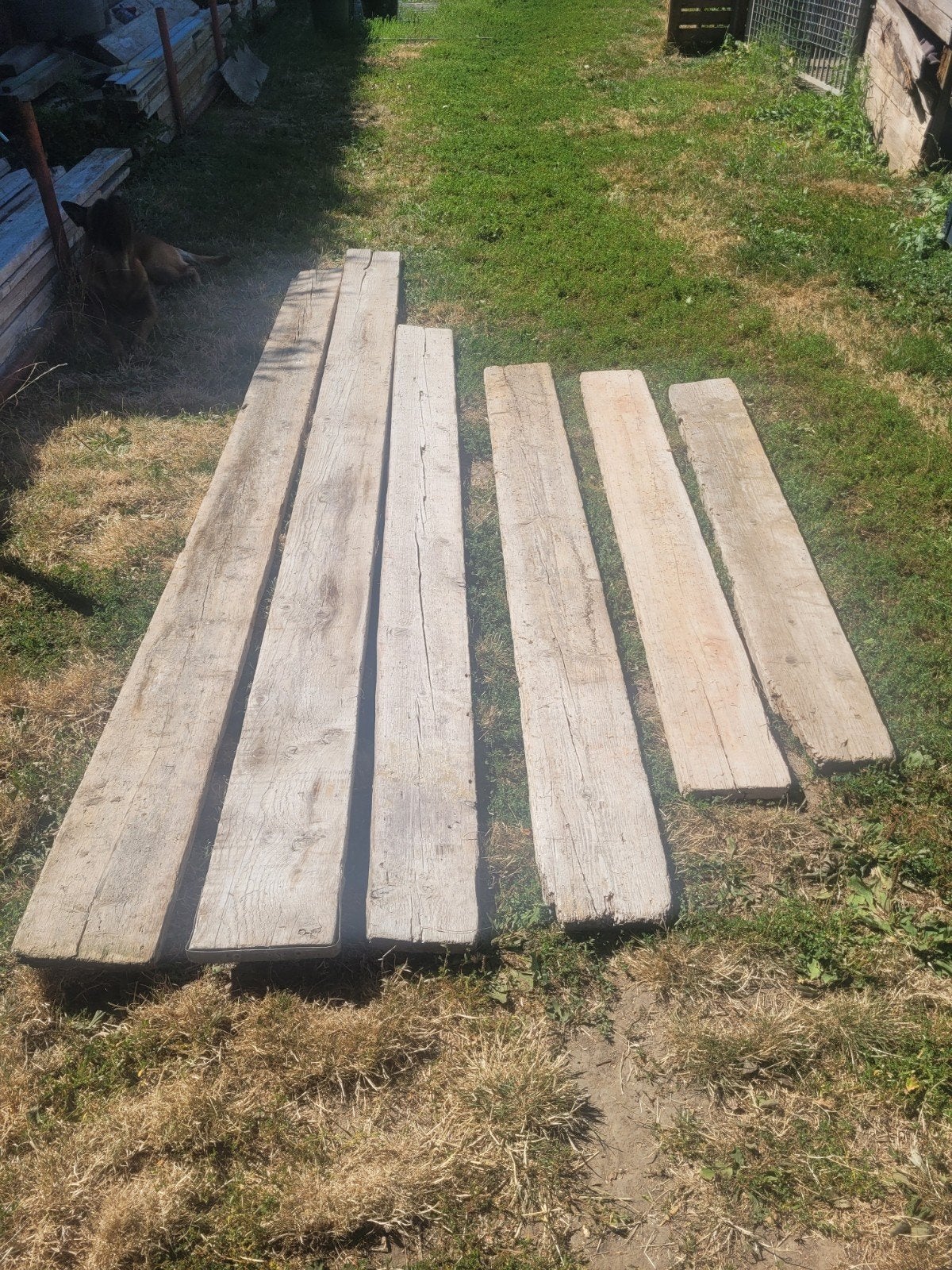 stellingplanken, Tuin en Terras, Palen, Balken en Planken, Ophalen, Gebruikt, Planken, Hardhout