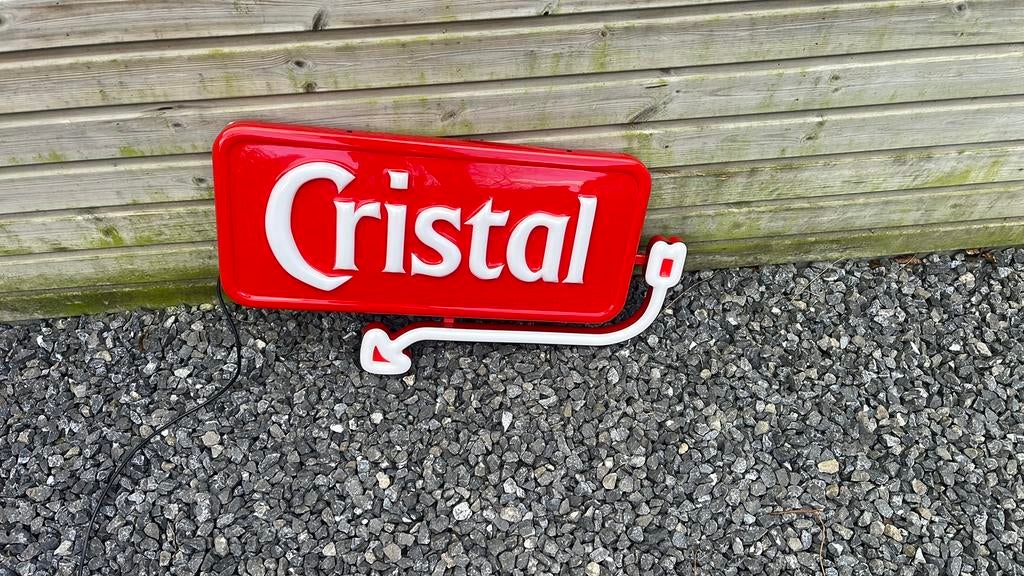 Cristal Alken enkelzijdige lichtreclame, Verzamelen, Ophalen of Verzenden, Zo goed als nieuw