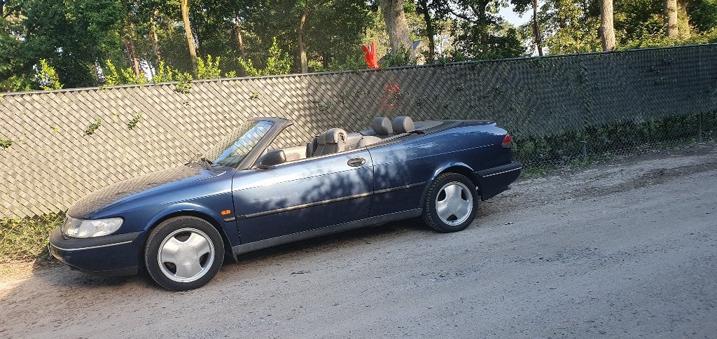 oldtimer Saab, Auto's, Blauw, Leder, Saab 900, 20000 cc
