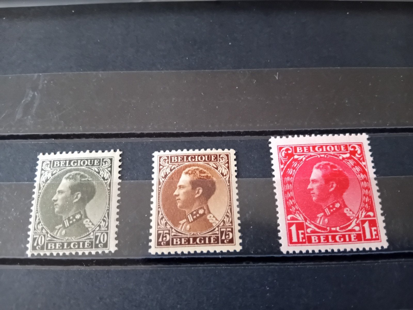 Timbres de Belgique n 401/403* lot 627B, Envoi, Neuf