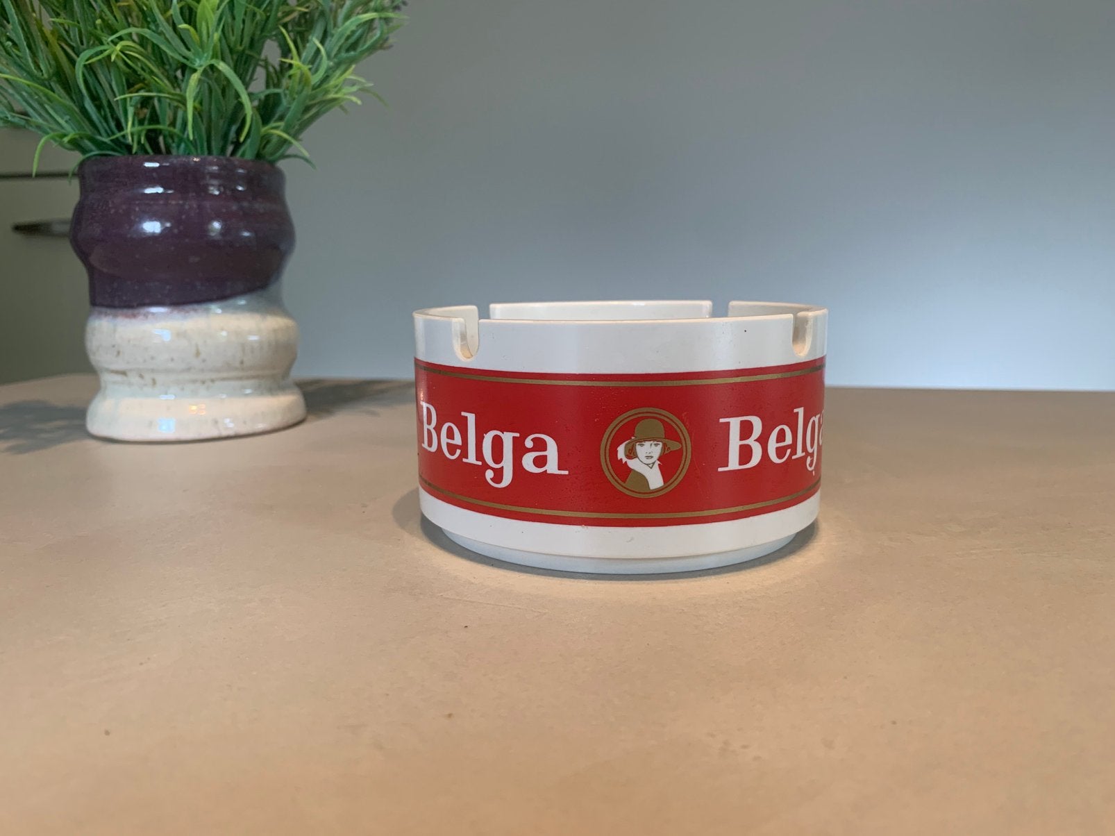 Coole zeldzame vintage Belga asbak, Verzamelen, Ophalen of Verzenden, Asbak