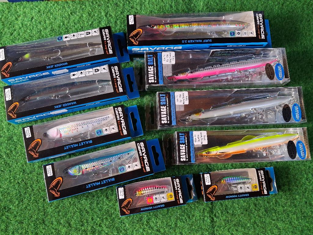 Zouwater Pluggen set (alles Savage Gear) Nieuw!!, Watersport en Boten, Hengelsport | Algemeen, Ophalen of Verzenden, Nieuw, Kunstaas
