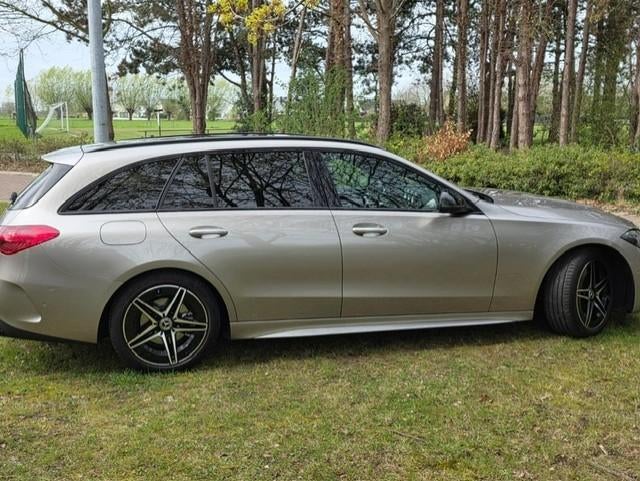 Mercedes C180 Break AMG Line Premium Plus 11.380 km, Autos, Mercedes-Benz, Commande vocale, Argent ou Gris, Achat, Euro 6