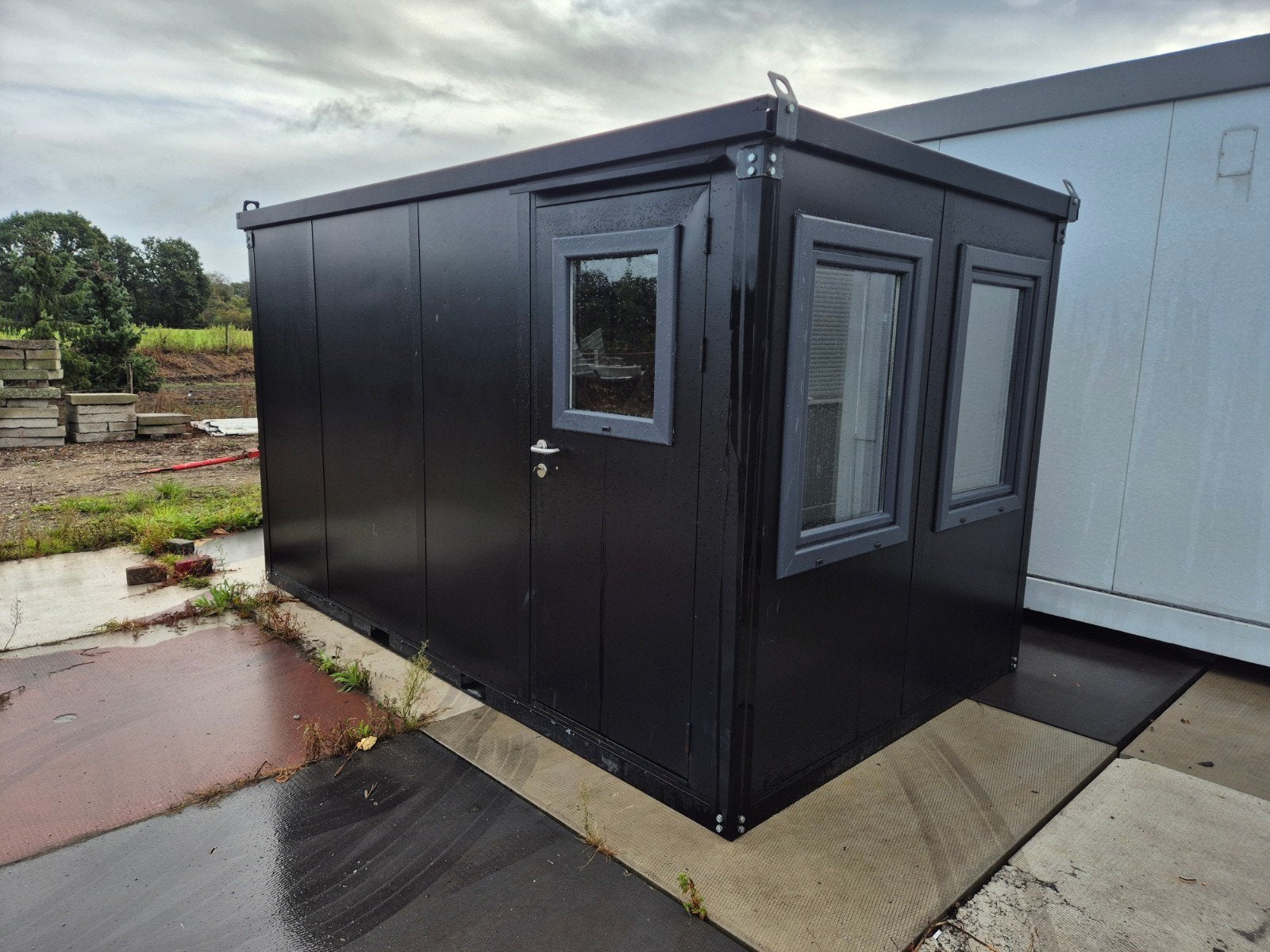 kantoorunit 2,25x3,85m woonunit tuinhuis bouwkeet container, Jardin & Terrasse, Enlèvement