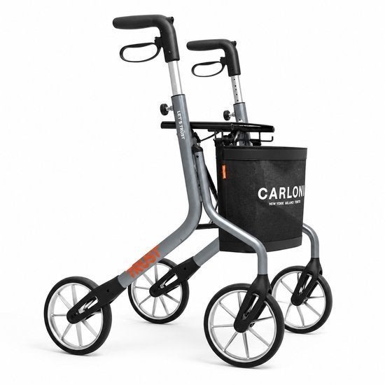 Carloni Let's Move antraciet grijze degelijke rollator, Enlèvement, Poids léger, Comme neuf