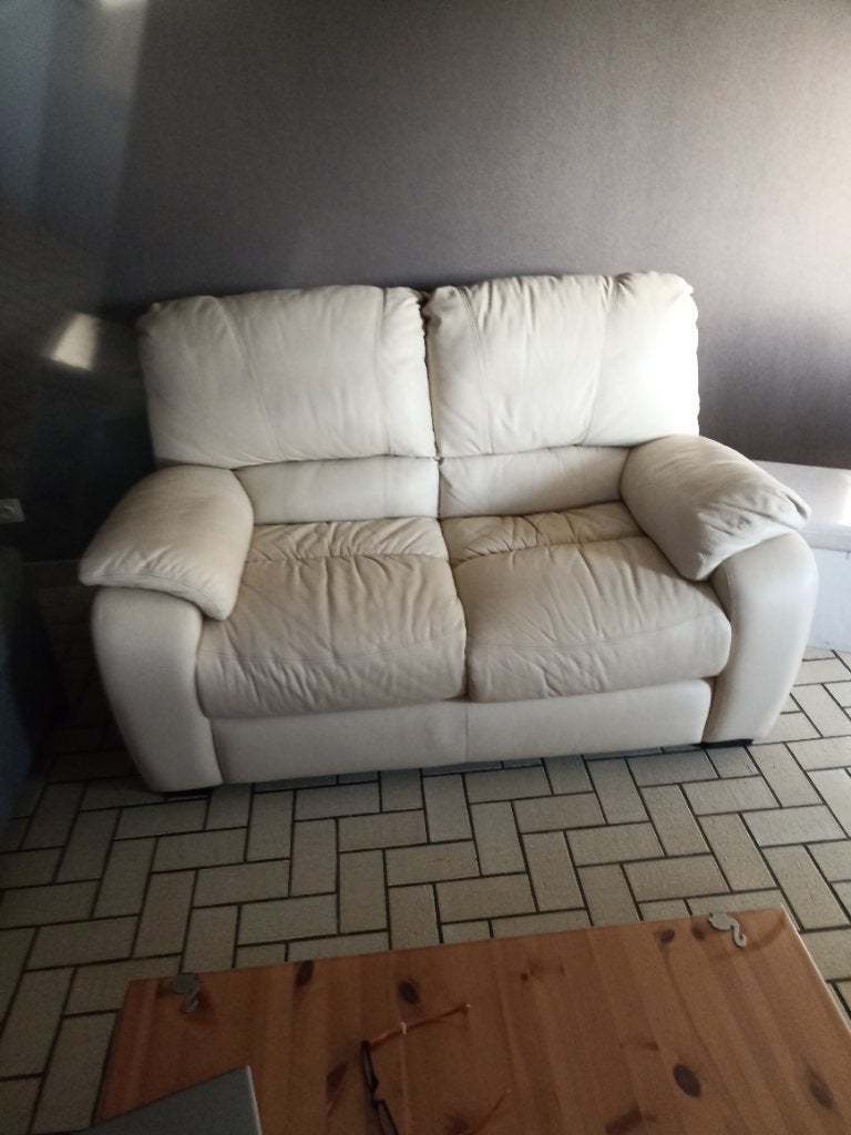 Canapé cuir, Maison & Meubles, 100 à 125 cm, Comme neuf, Enlèvement, 150 à 200 cm