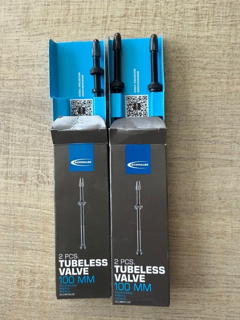 3 tubeless ventielen schwalbe 100 mm Presta (nieuw), Vélos & Vélomoteurs, Vélos Pièces, Neuf, Enlèvement ou Envoi, Racefiets, Pneu