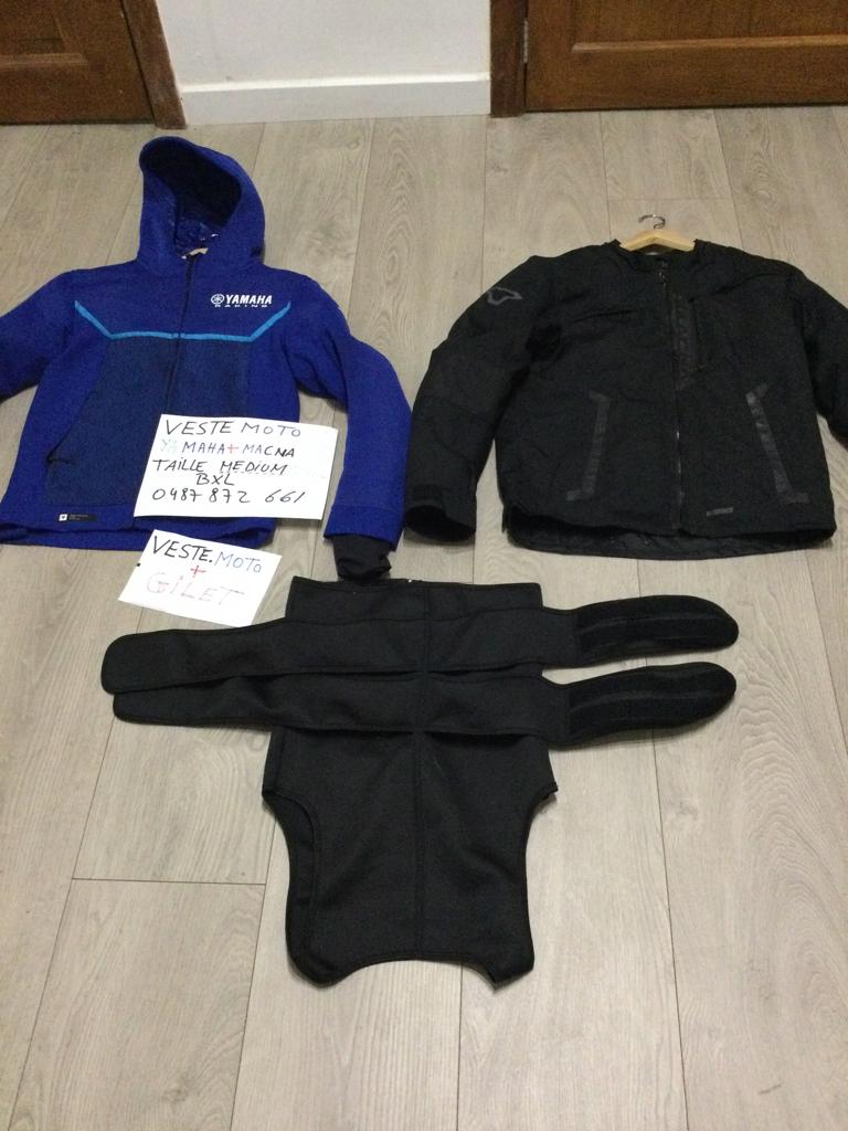 2 veste moto + 80 Bonnet moto Neuf, Ophalen, Jas | textiel, Heren, Yamaha