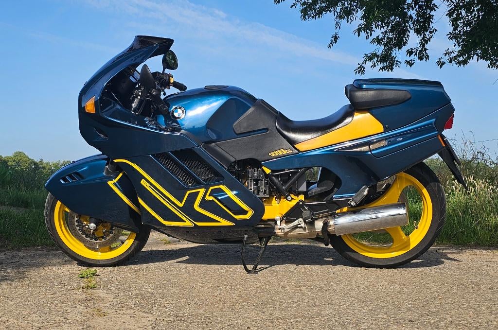 BMW K1 BLAUW / GEEL 1992 34700KM NIEUWE STAAT, Motoren, Cardan-aandrijving, 4 cilinders, Motorrijbewijs A, Meer dan 35 kW