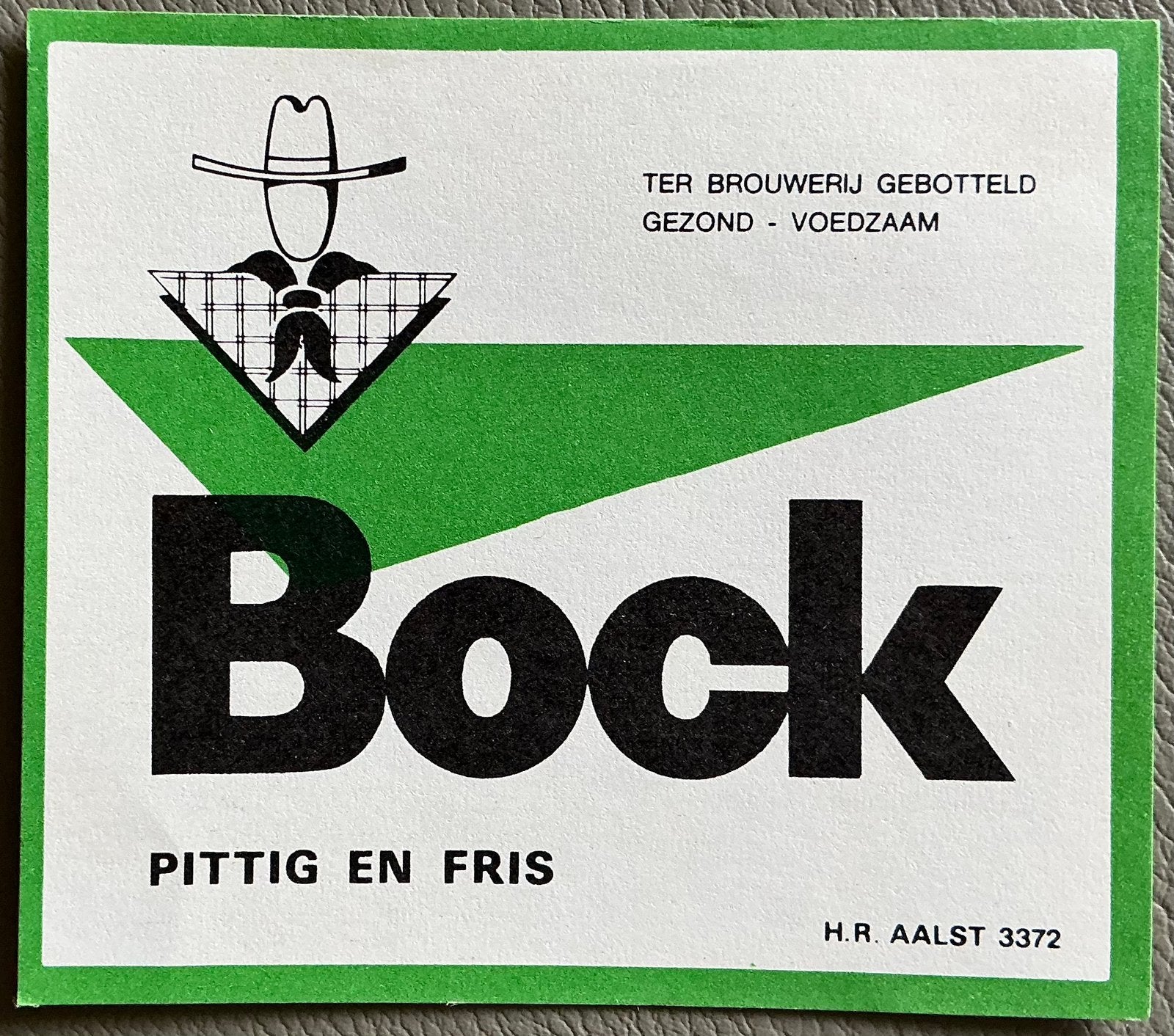 Oud BOCK/bieretiket, Ophalen of Verzenden, Zo goed als nieuw, Overige typen
