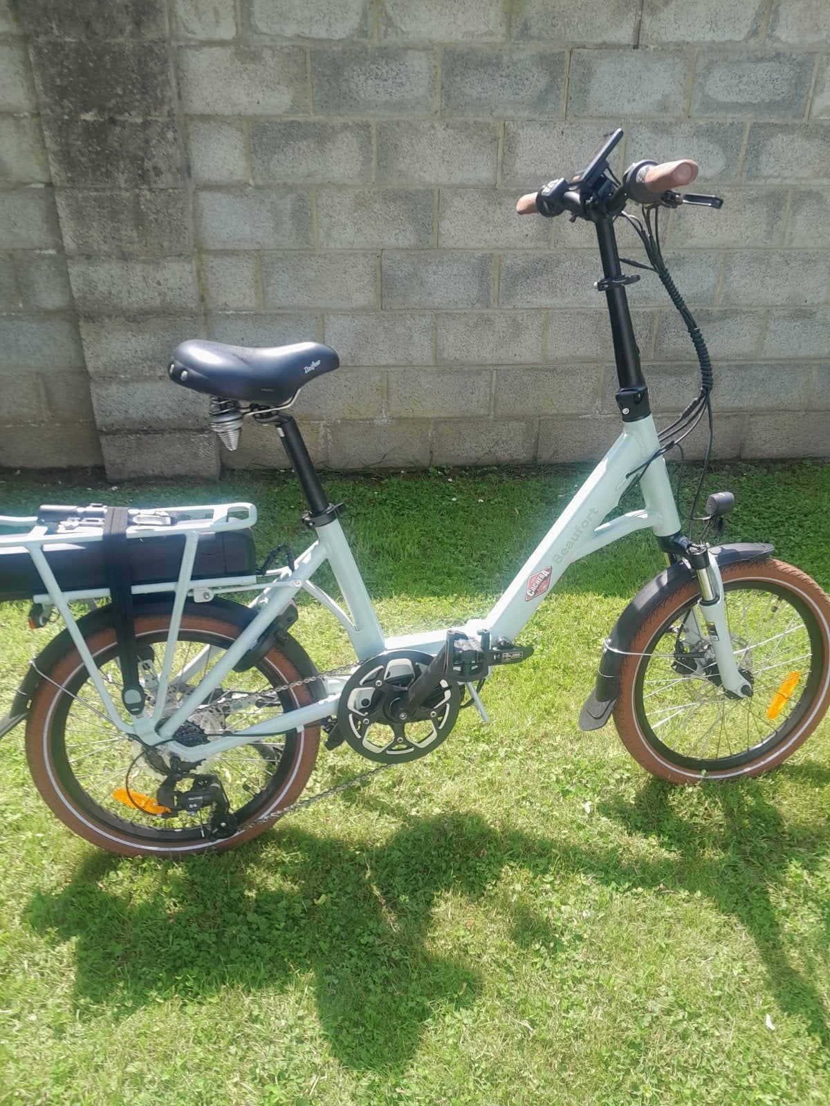 Mini velo pliable electrique de marque Beaufort comme neuf, Vélos & Vélomoteurs, Enlèvement ou Envoi