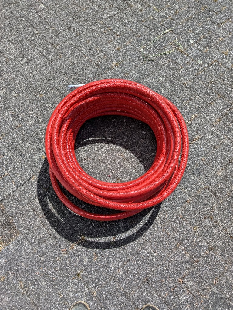 Geïsoleerde alpex 16mm rood +/- 35m, Doe-het-zelf en Bouw, Buizen en Afvoer, Ophalen, Minder dan 20 mm, 6 meter of meer, Overige typen