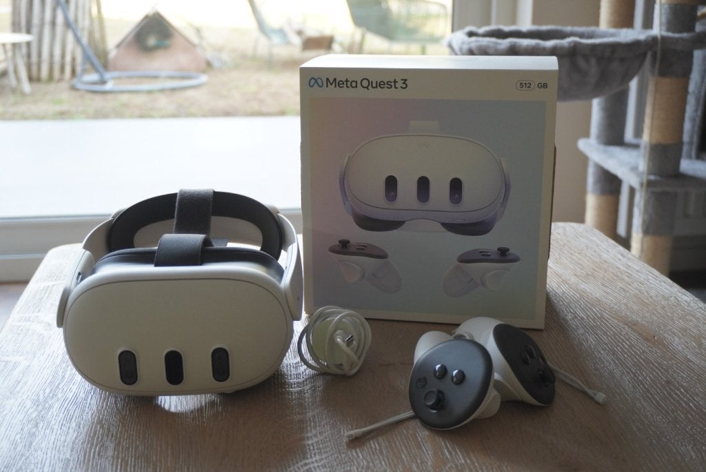 Meta Quest 3 512 GB + bracelet Elite, Consoles de jeu & Jeux vidéo, Enlèvement ou Envoi, Comme neuf, Lunettes VR, Autres plateformes