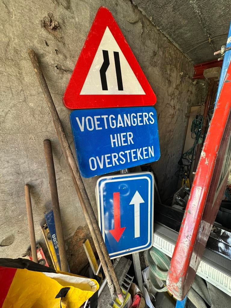 Verkeersborden werf, Doe-het-zelf en Bouw, Ophalen, Gebruikt