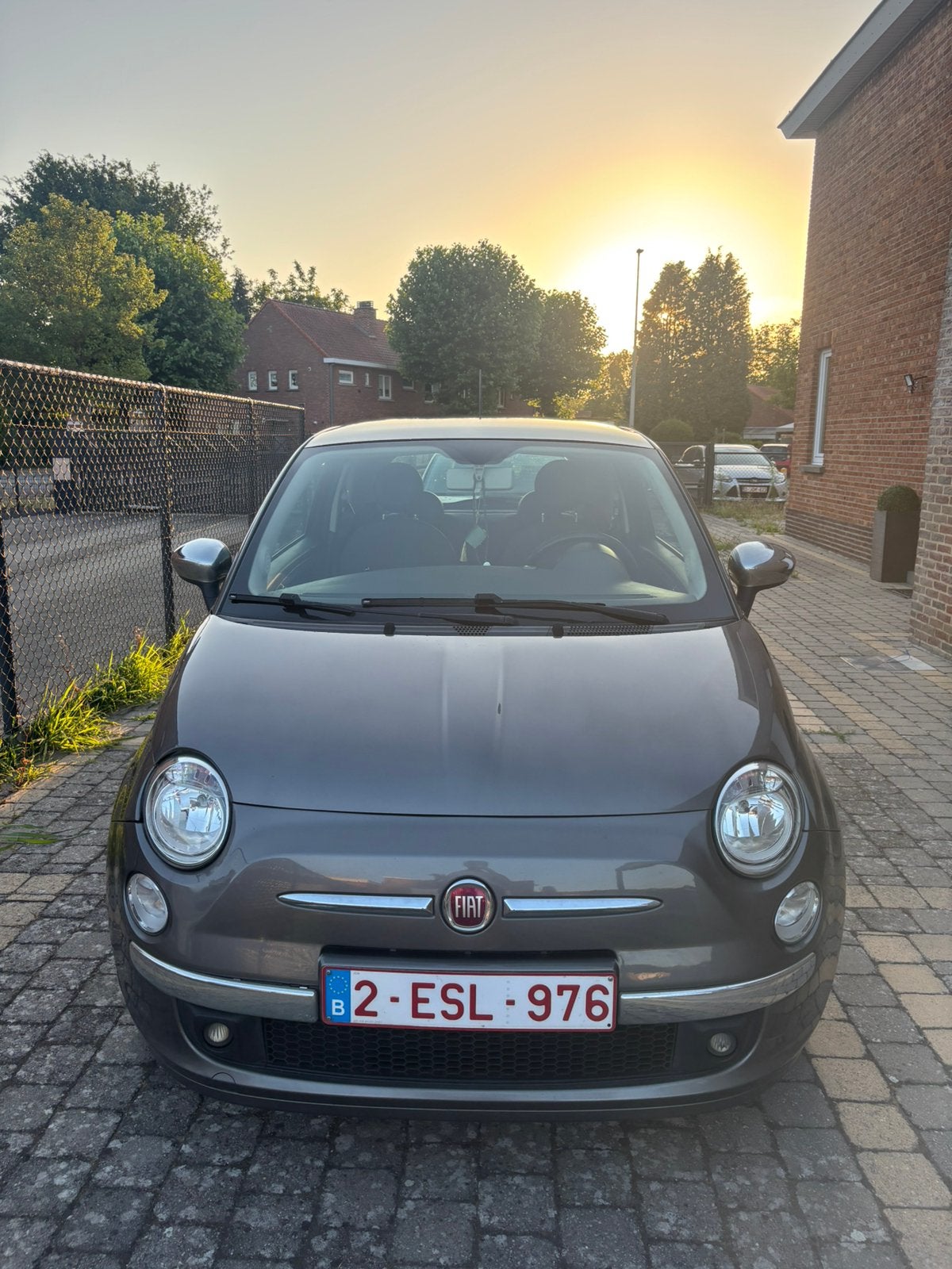 Fiat 500 Lounge 2013 met panoramadak, Auto's, Voorwielaandrijving, 4 cilinders, 990 kg, Leder en Stof