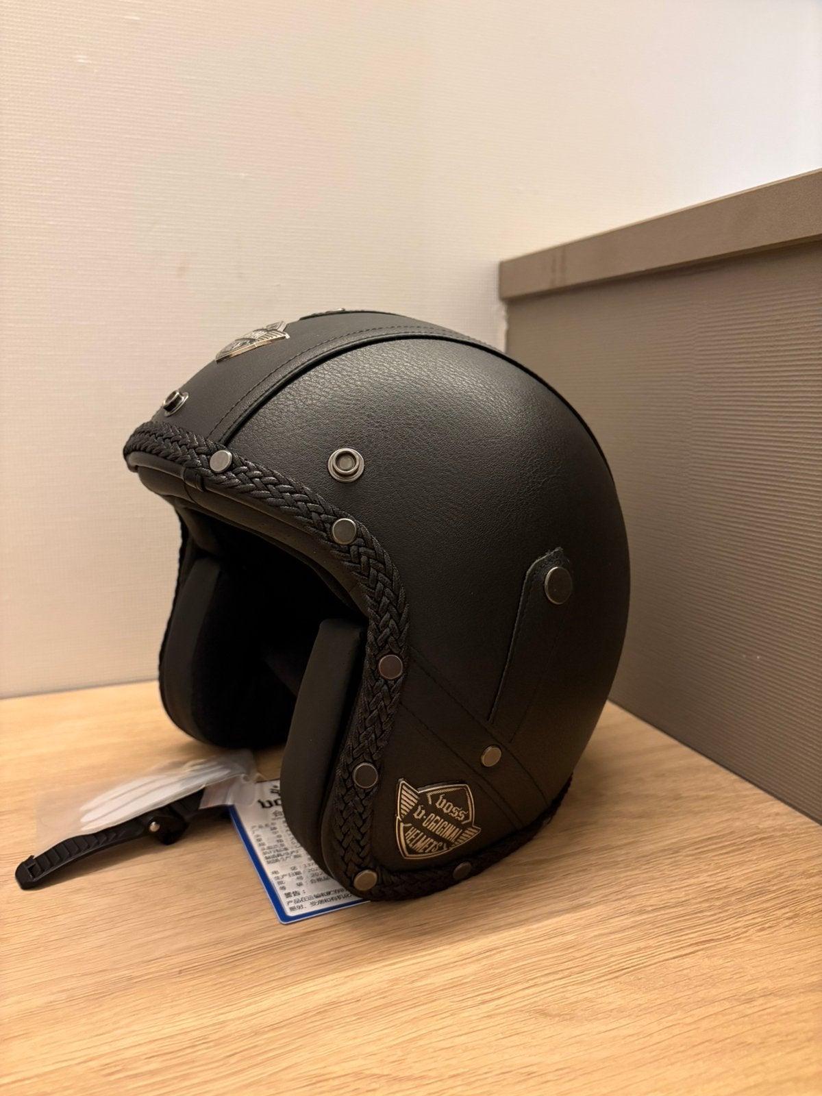 Retro helm tekoop, Fietsen en Brommers, Ophalen, Nieuw, Medium