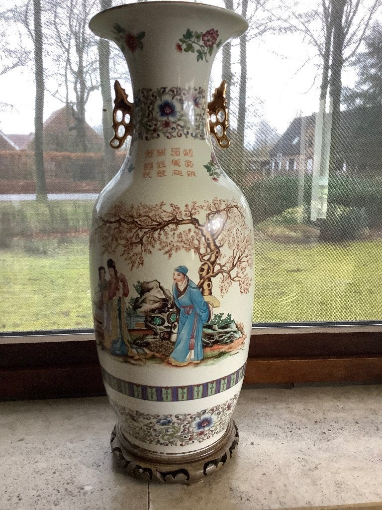 Chinese vaas, Ophalen, Gebruikt, Overige kleuren, Aardewerk of Porselein