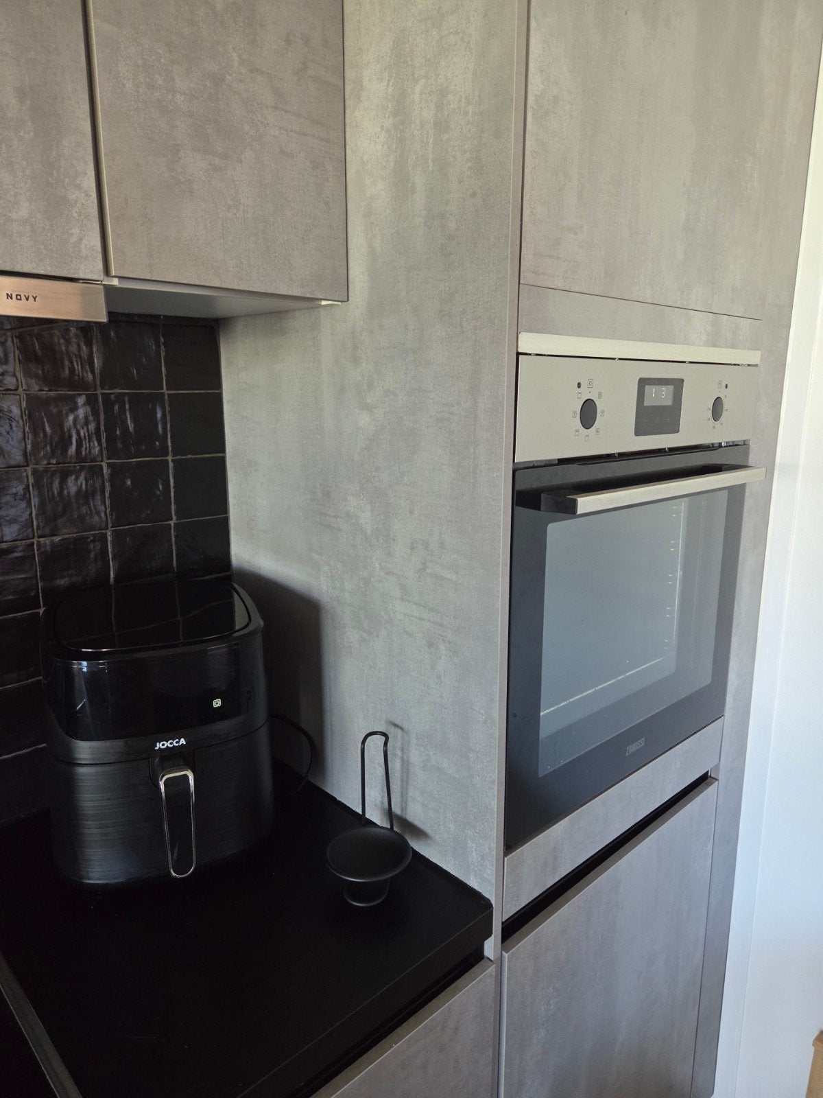 moderne betonlook keuken + alle toestellen, Enlèvement