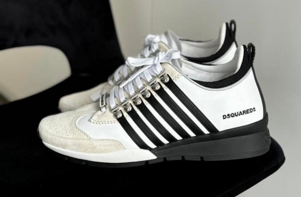 DSQUARED Legendary SIZE: 44, Kleding | Heren, Schoenen, Nieuw, Sneakers, Wit, Ophalen