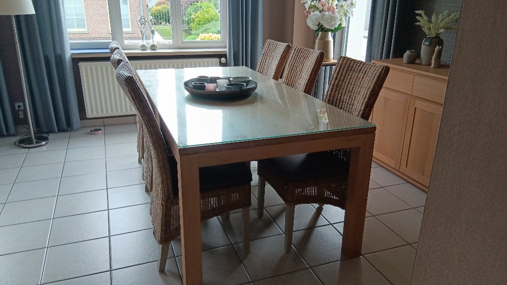 Eetkamerstoelen, Huis en Inrichting, Ophalen, Gebruikt, Hout, Cottage