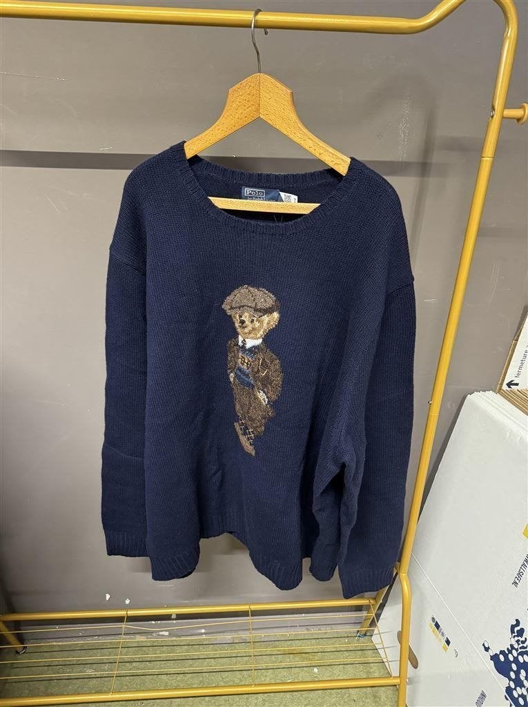 trui - Polo Ralph Lauren Big & Tall Bear Crew Wol Sweater, Enlèvement ou Envoi, Neuf