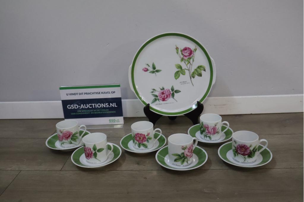 Hutschenreuther servies met serveerschaal, kop en schotels