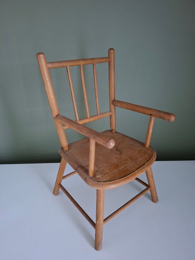 oud houten poppenstoeltje, Ophalen of Verzenden