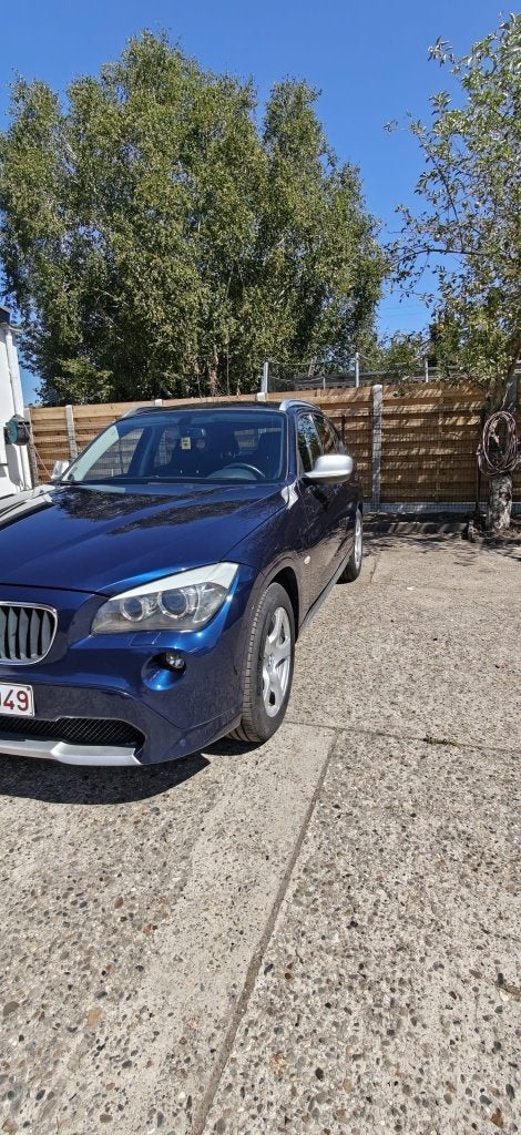 BMW X1, Auto's, Euro 5, Stof, Zwart, Blauw