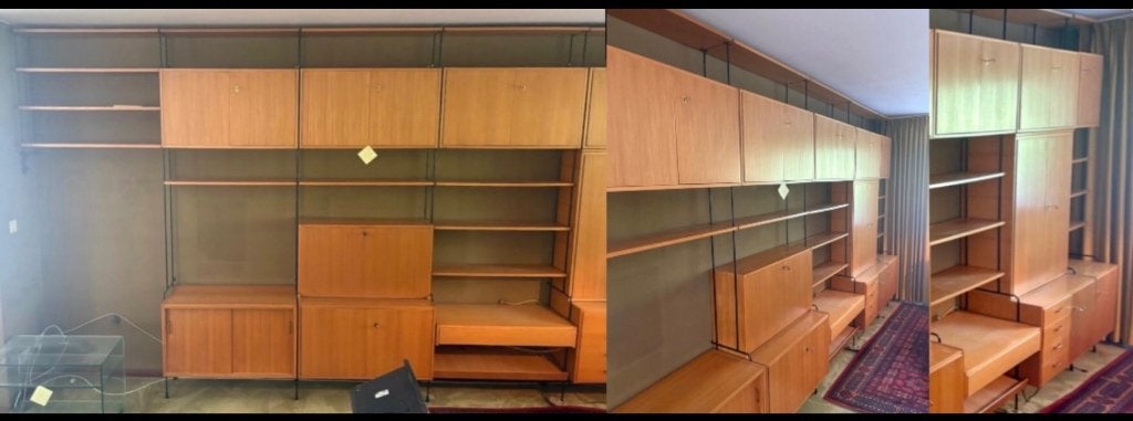 Vintage XXXXL 1960s OMNIA Wall Unit Systeem Ernst Hilker, Maison & Meubles, Enlèvement, Utilisé