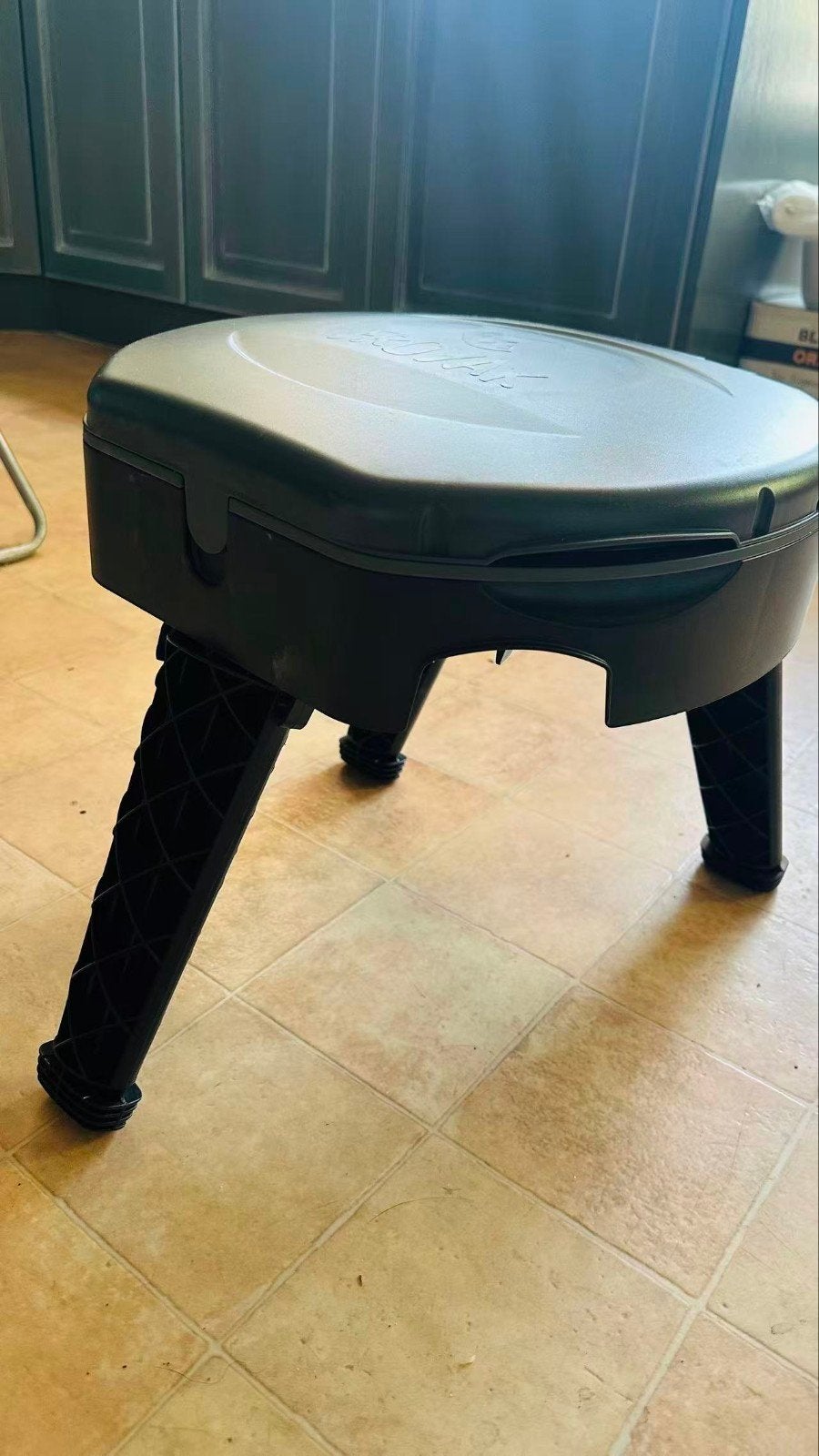 camping toilet, Ophalen