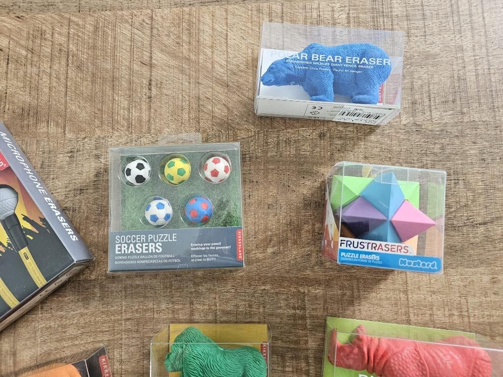 Originele set speciale gommen  – nieuw in verpakking!, Antiek en Kunst, Ophalen