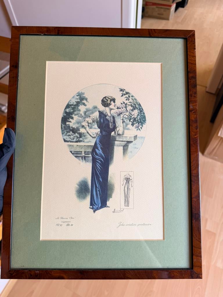 Set schilderijen dames, Antiek en Kunst, Kunst | Litho's en Zeefdrukken, Ophalen