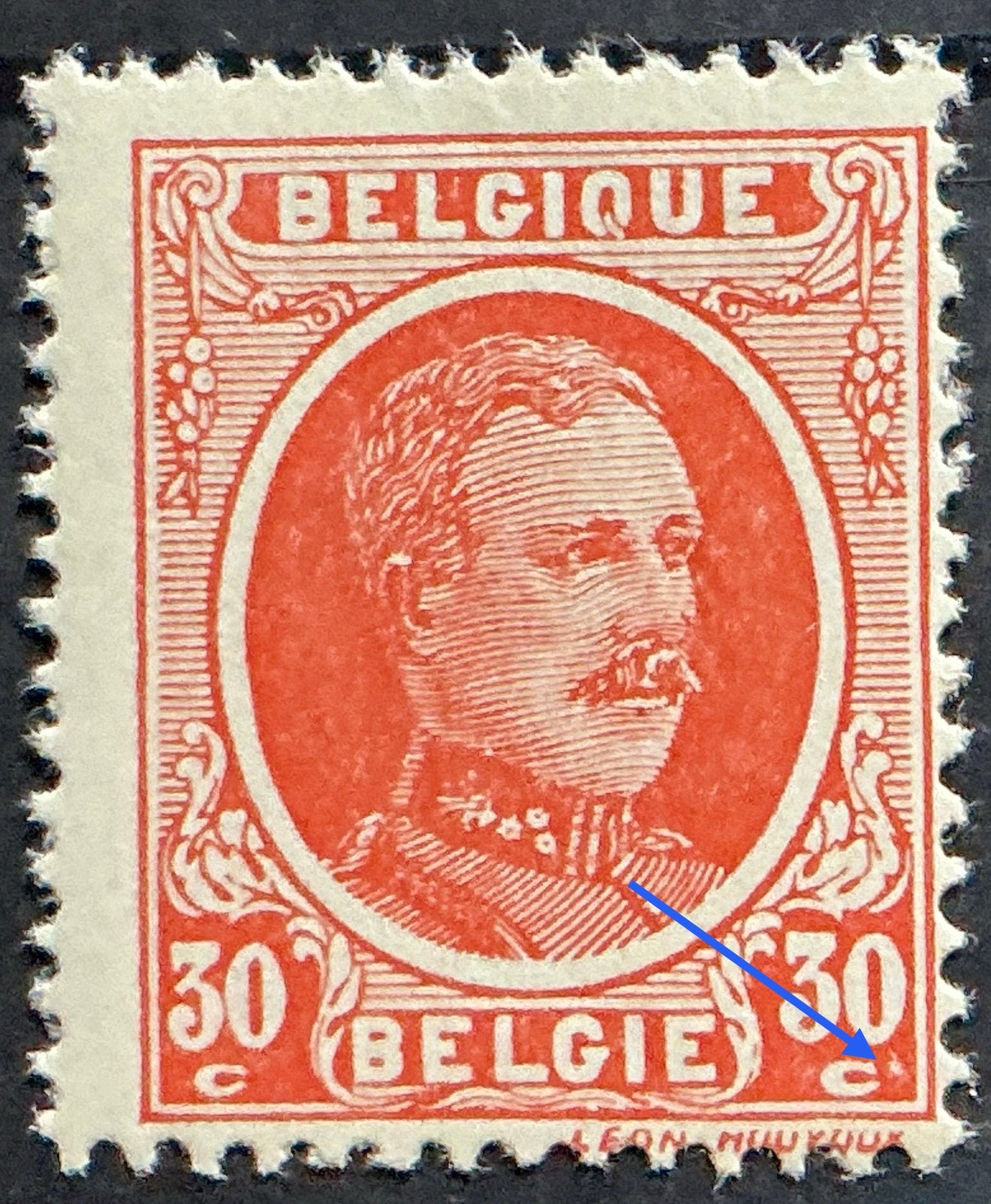 LOT 835. OBP: 200-V. HOUYOUX. Witte vlek. MNH., Ophalen of Verzenden