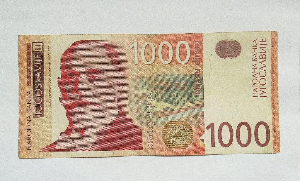 Joegoslavië 1.000 Dinara 2001, Postzegels en Munten, Bankbiljetten | Europa | Niet-Eurobiljetten, Verzenden, Joegoslavië