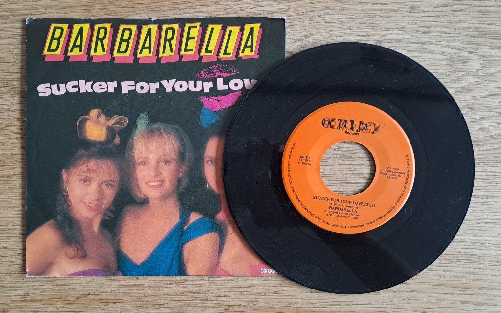 Barbarella - Sucker For Your Love, Gebruikt, Originele persing, 7 inch, Ophalen of Verzenden