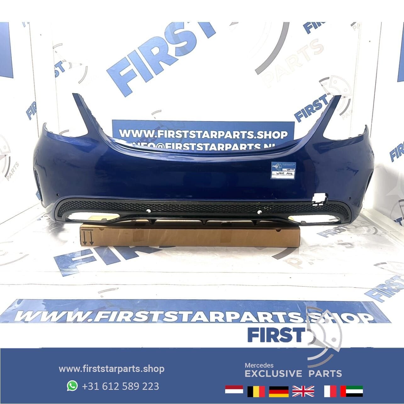 W205 BUMPER C KLASSE AMG ACHTERBUMPER COMPLEET ORIGINEEL C43, Arrière, Utilisé, -, -