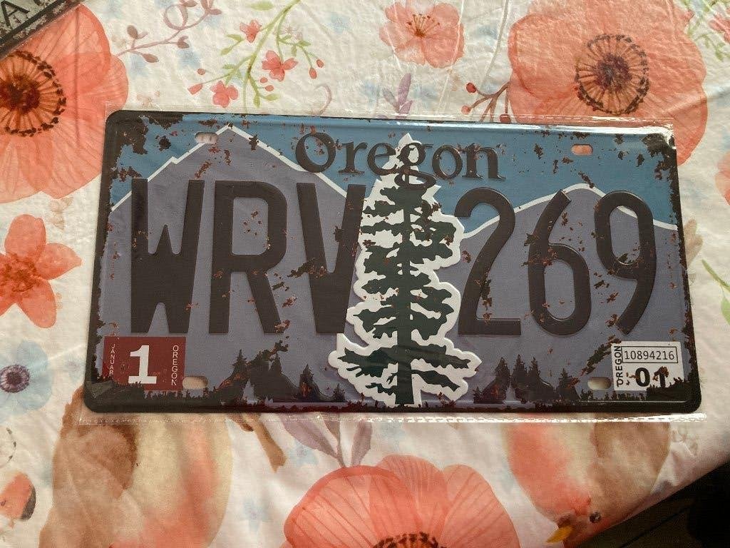 Nieuwe metalen plaat - Oregon, Huis en Inrichting, Ophalen of Verzenden, Nieuw