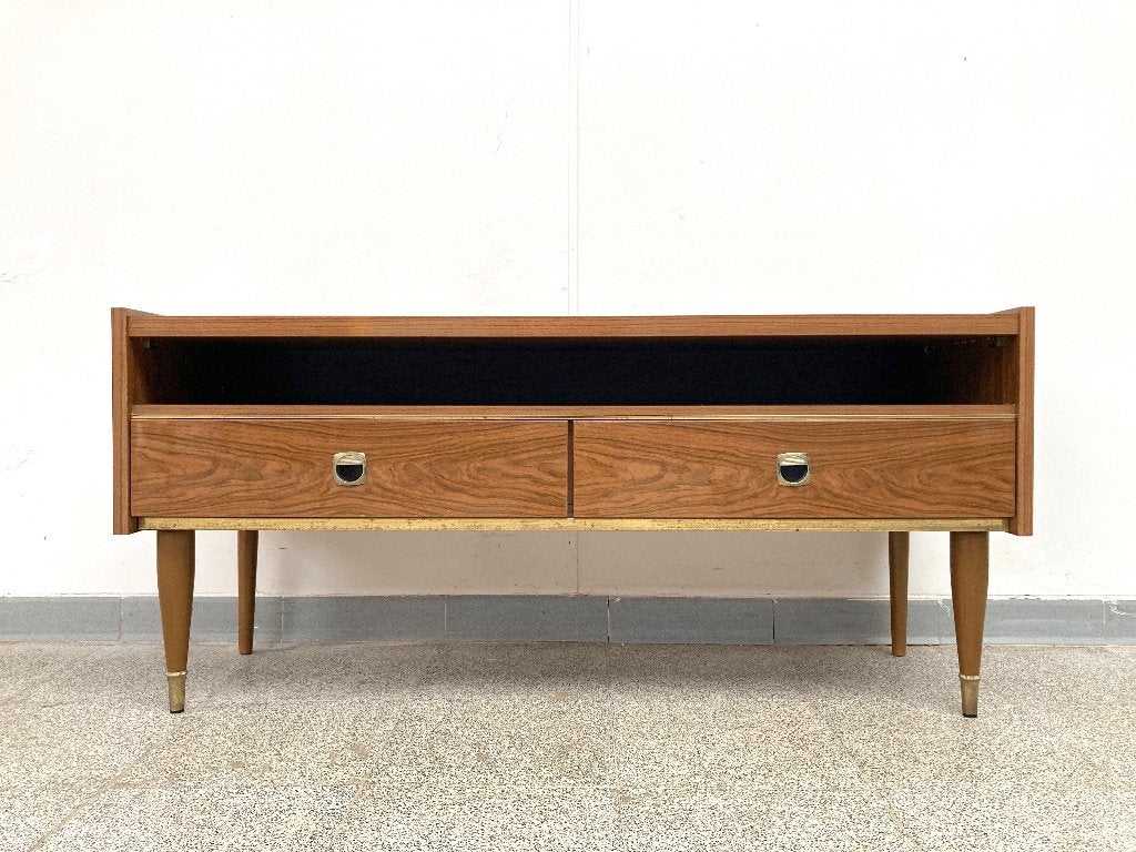 Mid-century vintage dressoir/tv kastje/platenspelermeubel, Huis en Inrichting, Gebruikt, 100 tot 150 cm, Vintage, Met lade(s)