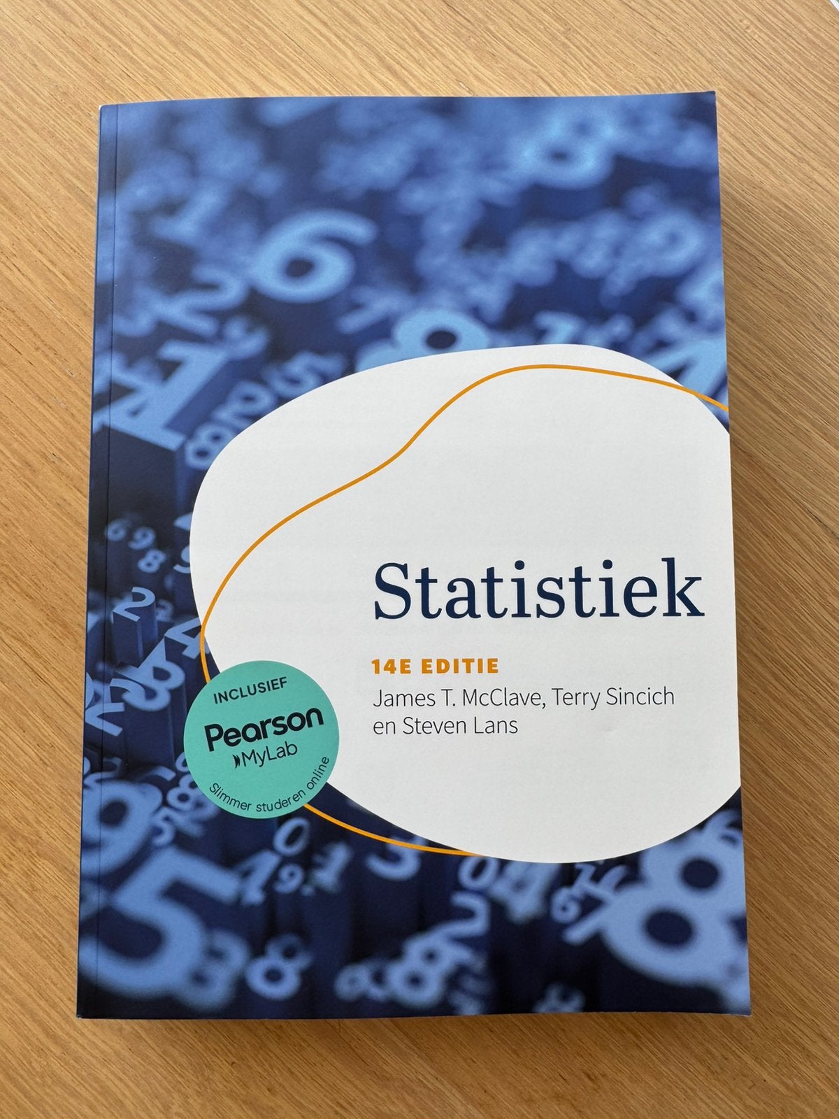 James McClave - Statistiek, Boeken, Ophalen of Verzenden, Nederlands, James McClave; George Benson; Terry Sincich