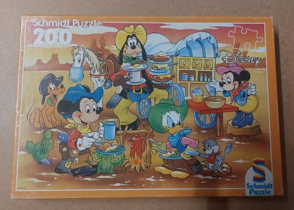 puzzel Mickey Mouse 200 stuks, Collections, Enlèvement ou Envoi, Mickey Mouse, Comme neuf, Autres types